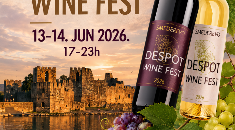 “DESPOT WINE FEST” ОВОГ ВИКЕНДА У СМЕДЕРЕВСКОЈ ТВРЂАВИ