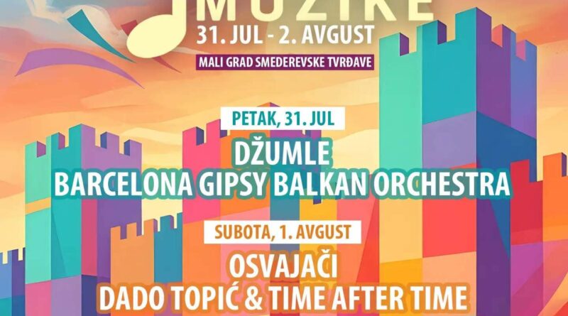 „ТВРЂАВА МУЗИКЕ“ ОД 31. ЈУЛА ДО 2. АВГУСТА