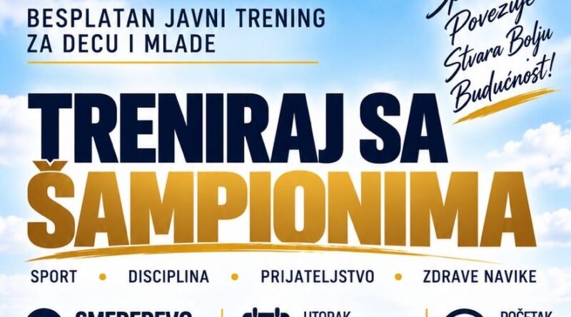 БЕСПЛАТАН ЈАВНИ ТРЕНИНГ И ДЕМОНТСРАЦИЈА БОРИЛАЧКИХ СПОРТОВА НА ТРГУ